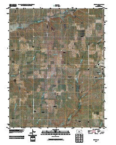 Burden Kansas Historical topographic map, 1:24000 scale, 7.5 X 7.5 Minute, Year 2010