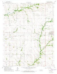 Burden Kansas Historical topographic map, 1:24000 scale, 7.5 X 7.5 Minute, Year 1964