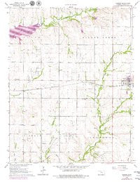 Burden Kansas Historical topographic map, 1:24000 scale, 7.5 X 7.5 Minute, Year 1964