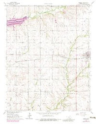 Burden Kansas Historical topographic map, 1:24000 scale, 7.5 X 7.5 Minute, Year 1964