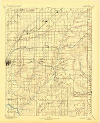 Burden Kansas Historical topographic map, 1:125000 scale, 30 X 30 Minute, Year 1889