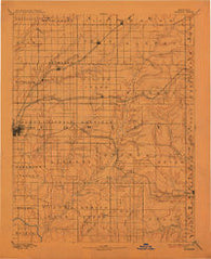 Burden Kansas Historical topographic map, 1:125000 scale, 30 X 30 Minute, Year 1889