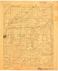Burden Kansas Historical topographic map, 1:125000 scale, 30 X 30 Minute, Year 1889
