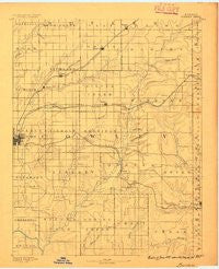 Burden Kansas Historical topographic map, 1:125000 scale, 30 X 30 Minute, Year 1889