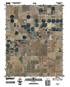Burdett Kansas Historical topographic map, 1:24000 scale, 7.5 X 7.5 Minute, Year 2009