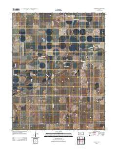 Burdett Kansas Historical topographic map, 1:24000 scale, 7.5 X 7.5 Minute, Year 2012