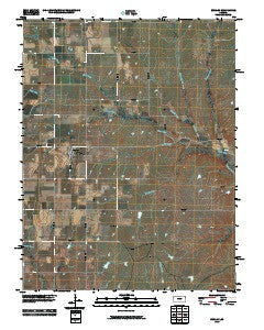 Burdick Kansas Historical topographic map, 1:24000 scale, 7.5 X 7.5 Minute, Year 2010