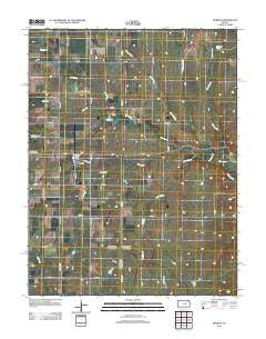 Burdick Kansas Historical topographic map, 1:24000 scale, 7.5 X 7.5 Minute, Year 2012