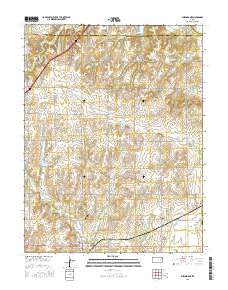 Burlingame Kansas Current topographic map, 1:24000 scale, 7.5 X 7.5 Minute, Year 2015
