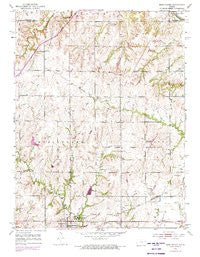 Burlingame Kansas Historical topographic map, 1:24000 scale, 7.5 X 7.5 Minute, Year 1952