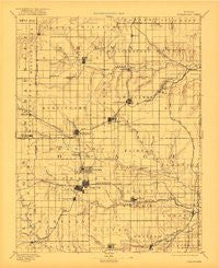 Burlingame Kansas Historical topographic map, 1:125000 scale, 30 X 30 Minute, Year 1894