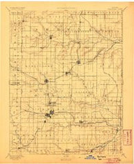 Burlingame Kansas Historical topographic map, 1:125000 scale, 30 X 30 Minute, Year 1894