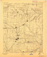 Burlingame Kansas Historical topographic map, 1:125000 scale, 30 X 30 Minute, Year 1894