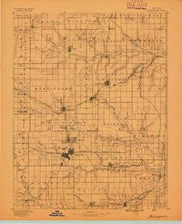 Burlingame Kansas Historical topographic map, 1:125000 scale, 30 X 30 Minute, Year 1889