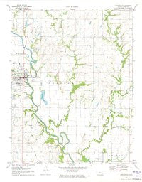 Burlington Kansas Historical topographic map, 1:24000 scale, 7.5 X 7.5 Minute, Year 1971