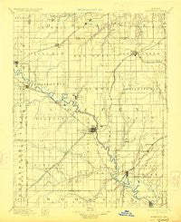 Burlington Kansas Historical topographic map, 1:125000 scale, 30 X 30 Minute, Year 1894