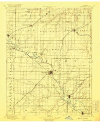 Burlington Kansas Historical topographic map, 1:125000 scale, 30 X 30 Minute, Year 1894
