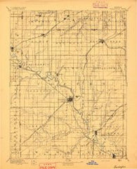 Burlington Kansas Historical topographic map, 1:125000 scale, 30 X 30 Minute, Year 1894