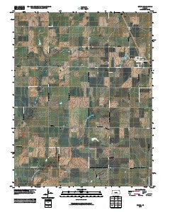 Burns Kansas Historical topographic map, 1:24000 scale, 7.5 X 7.5 Minute, Year 2010