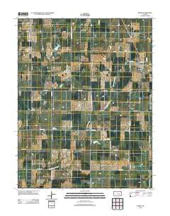 Burns Kansas Historical topographic map, 1:24000 scale, 7.5 X 7.5 Minute, Year 2012
