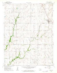 Burns Kansas Historical topographic map, 1:24000 scale, 7.5 X 7.5 Minute, Year 1962