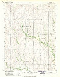 Burr Oak NW Kansas Historical topographic map, 1:24000 scale, 7.5 X 7.5 Minute, Year 1968