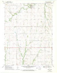 Burr Oak Kansas Historical topographic map, 1:24000 scale, 7.5 X 7.5 Minute, Year 1968