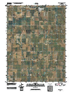 Burr Oak Kansas Historical topographic map, 1:24000 scale, 7.5 X 7.5 Minute, Year 2009