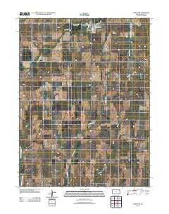 Burr Oak Kansas Historical topographic map, 1:24000 scale, 7.5 X 7.5 Minute, Year 2012