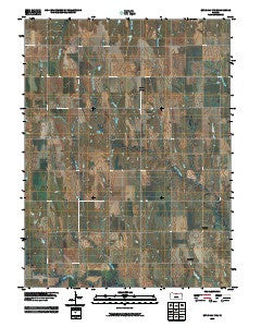 Burr Oak NW Kansas Historical topographic map, 1:24000 scale, 7.5 X 7.5 Minute, Year 2009