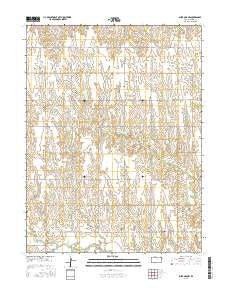 Burr Oak NW Kansas Current topographic map, 1:24000 scale, 7.5 X 7.5 Minute, Year 2015