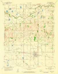 Burrton Kansas Historical topographic map, 1:24000 scale, 7.5 X 7.5 Minute, Year 1959
