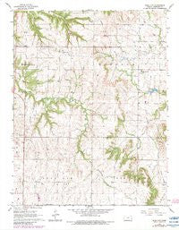 Bush City Kansas Historical topographic map, 1:24000 scale, 7.5 X 7.5 Minute, Year 1966