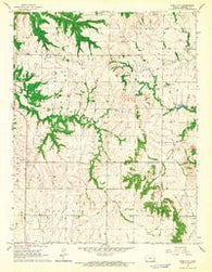 Bush City Kansas Historical topographic map, 1:24000 scale, 7.5 X 7.5 Minute, Year 1966
