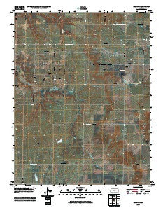 Bush City Kansas Historical topographic map, 1:24000 scale, 7.5 X 7.5 Minute, Year 2009