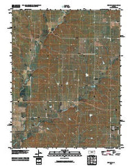 Bushong Kansas Historical topographic map, 1:24000 scale, 7.5 X 7.5 Minute, Year 2010
