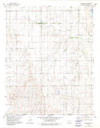 Buttermilk Kansas Historical topographic map, 1:24000 scale, 7.5 X 7.5 Minute, Year 1980