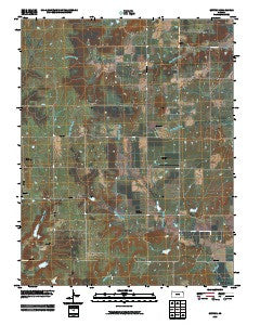 Buxton Kansas Historical topographic map, 1:24000 scale, 7.5 X 7.5 Minute, Year 2010