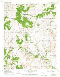 Buxton Kansas Historical topographic map, 1:24000 scale, 7.5 X 7.5 Minute, Year 1964