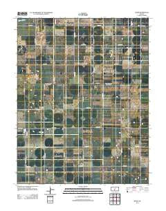 Byers Kansas Historical topographic map, 1:24000 scale, 7.5 X 7.5 Minute, Year 2012