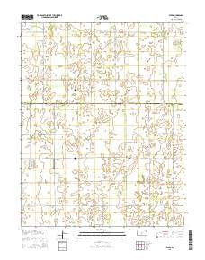 Byers Kansas Current topographic map, 1:24000 scale, 7.5 X 7.5 Minute, Year 2015