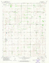 Byers Kansas Historical topographic map, 1:24000 scale, 7.5 X 7.5 Minute, Year 1971