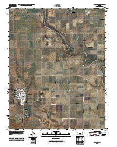 Caldwell Kansas Historical topographic map, 1:24000 scale, 7.5 X 7.5 Minute, Year 2010