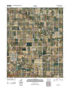 Caldwell Kansas Historical topographic map, 1:24000 scale, 7.5 X 7.5 Minute, Year 2012