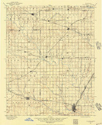 Caldwell Kansas Historical topographic map, 1:125000 scale, 30 X 30 Minute, Year 1889