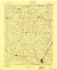 Caldwell Kansas Historical topographic map, 1:125000 scale, 30 X 30 Minute, Year 1897