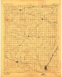 Caldwell Kansas Historical topographic map, 1:125000 scale, 30 X 30 Minute, Year 1897