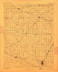 Caldwell Kansas Historical topographic map, 1:125000 scale, 30 X 30 Minute, Year 1897