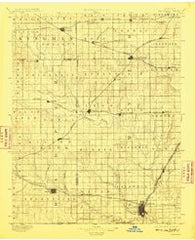 Caldwell Kansas Historical topographic map, 1:125000 scale, 30 X 30 Minute, Year 1897
