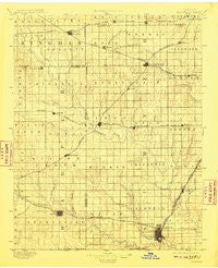 Caldwell Kansas Historical topographic map, 1:125000 scale, 30 X 30 Minute, Year 1897